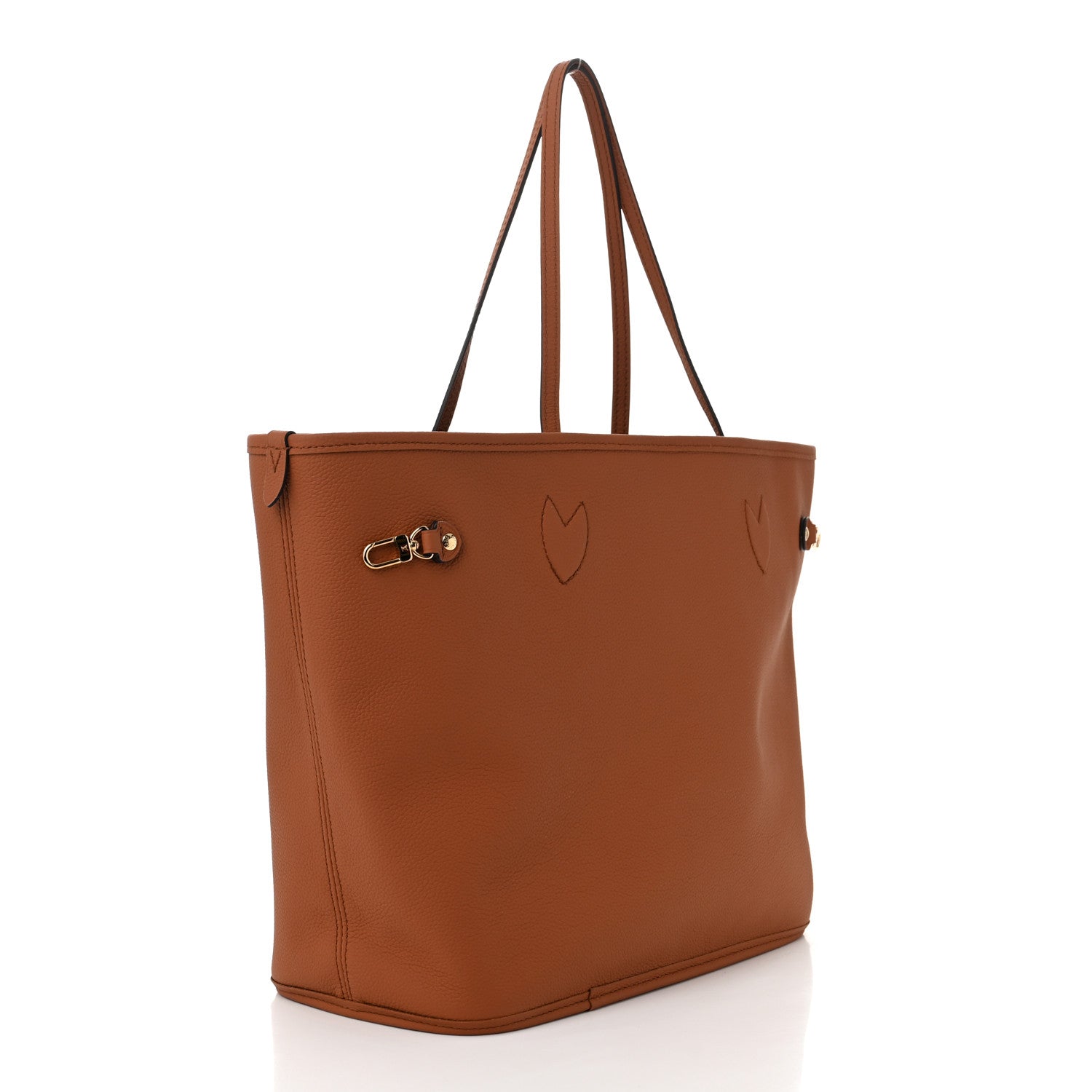 Louis Vuitton Monogram Calfskin Neo Neverfull Inside Out MM Tan 5 of 17
