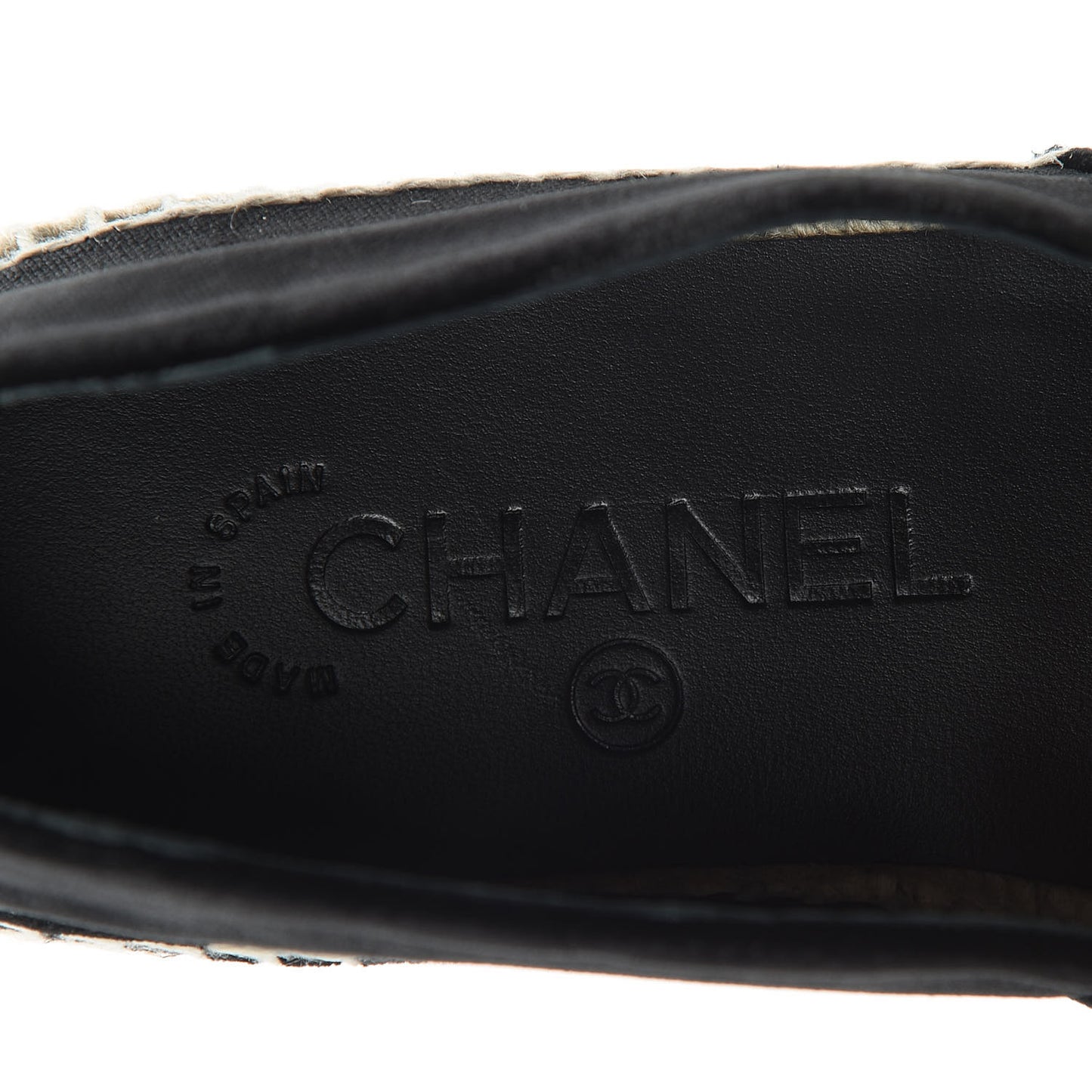 Velvet Logo Espadrilles 38 Black