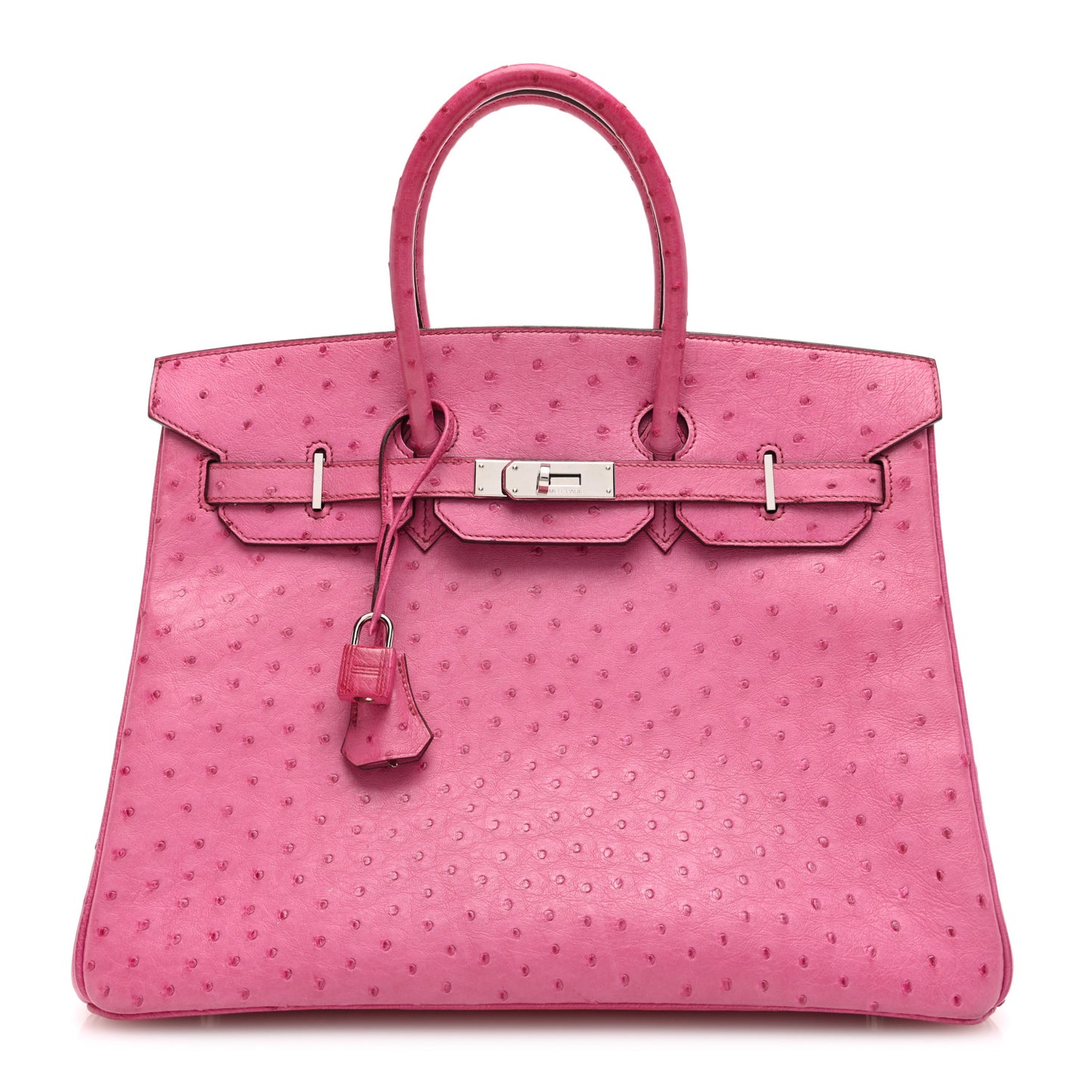 Ostrich Birkin 35 Fuchsia