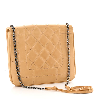 Chanel Lambskin Quilted Messenger Flap Beige 3 of 19