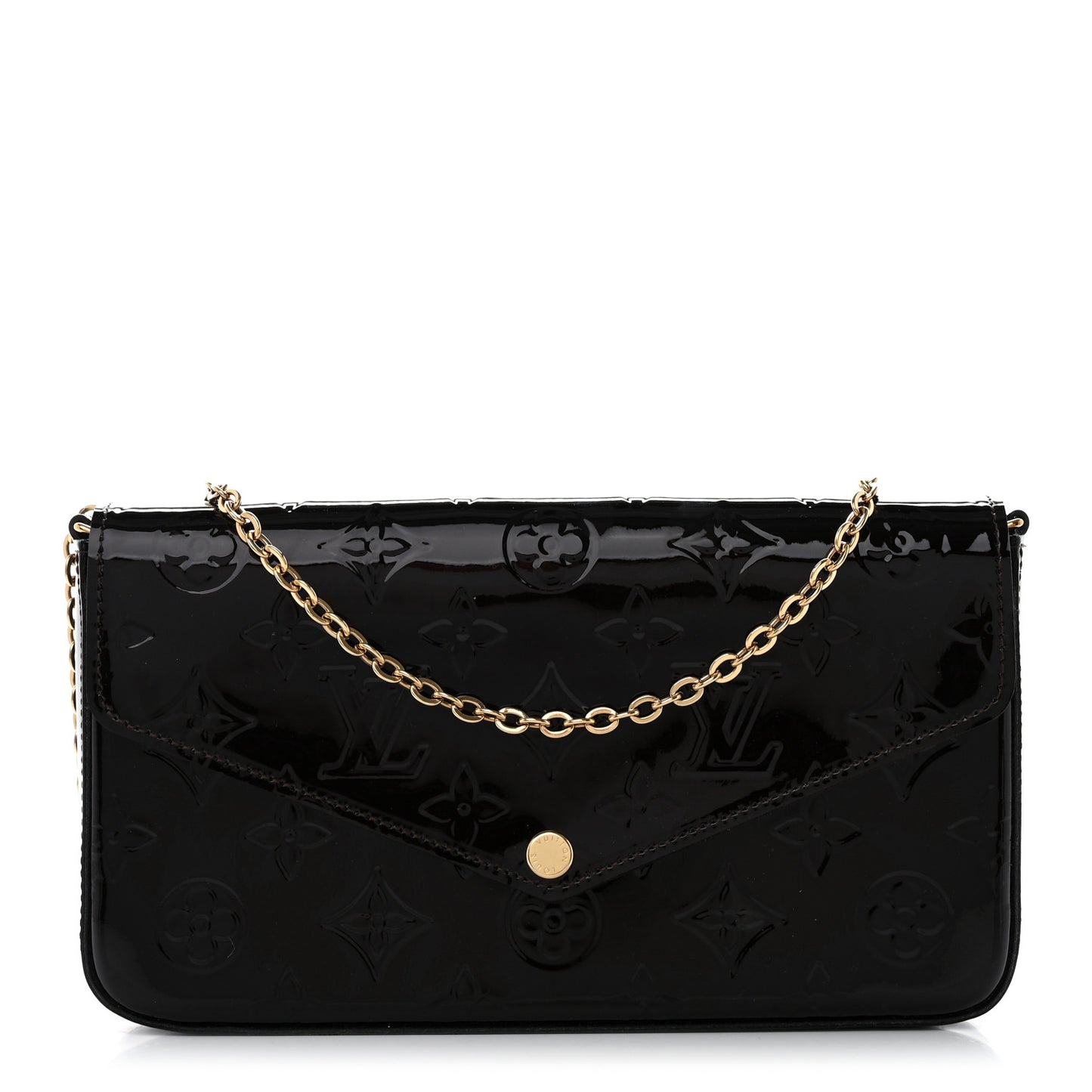 Vernis Pochette Felicie Chain Wallet Amarante