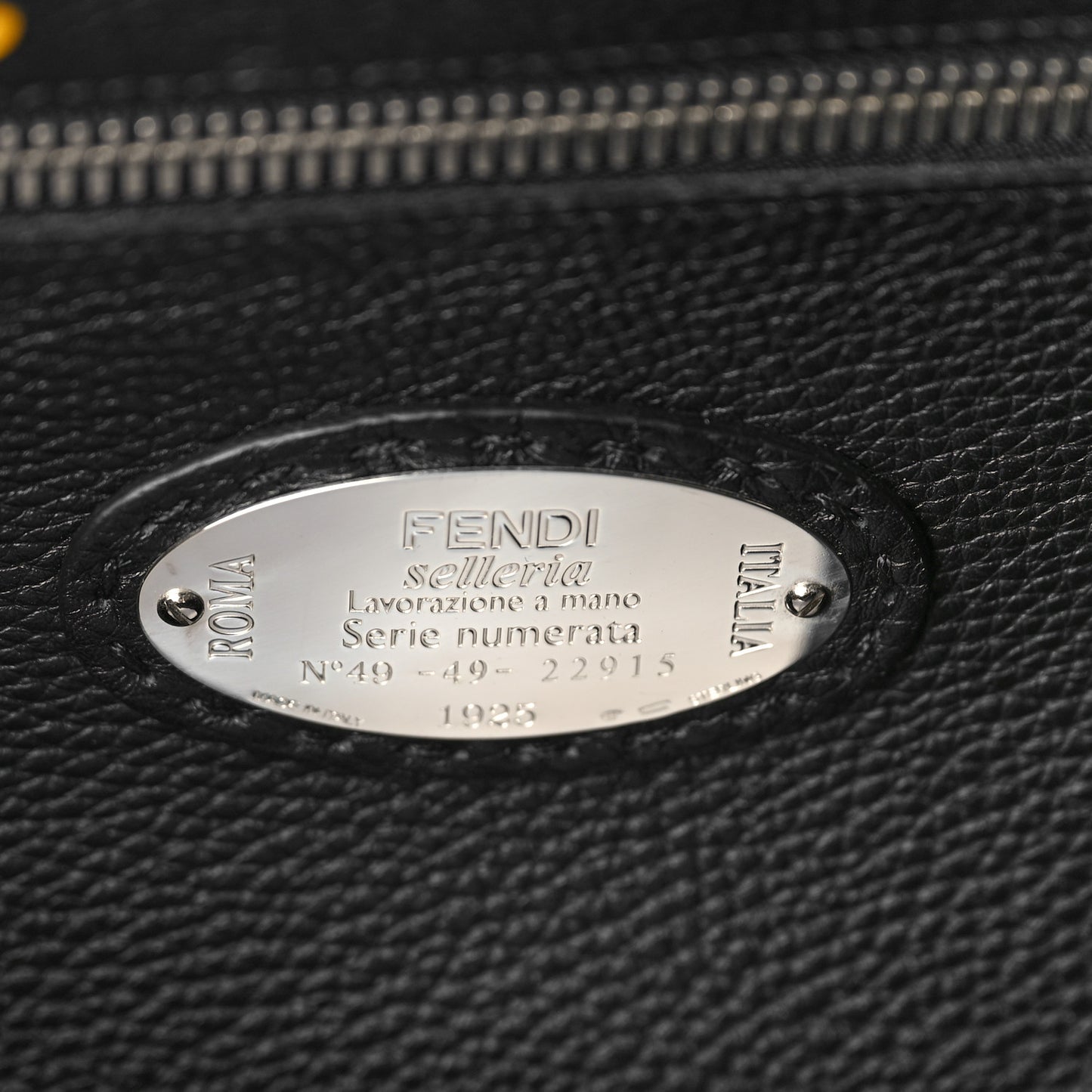 Cuoio Romano Selleria Monster Eyes Inlay Large Mens Peekaboo Iconic Essential Satchel Black Sunflower