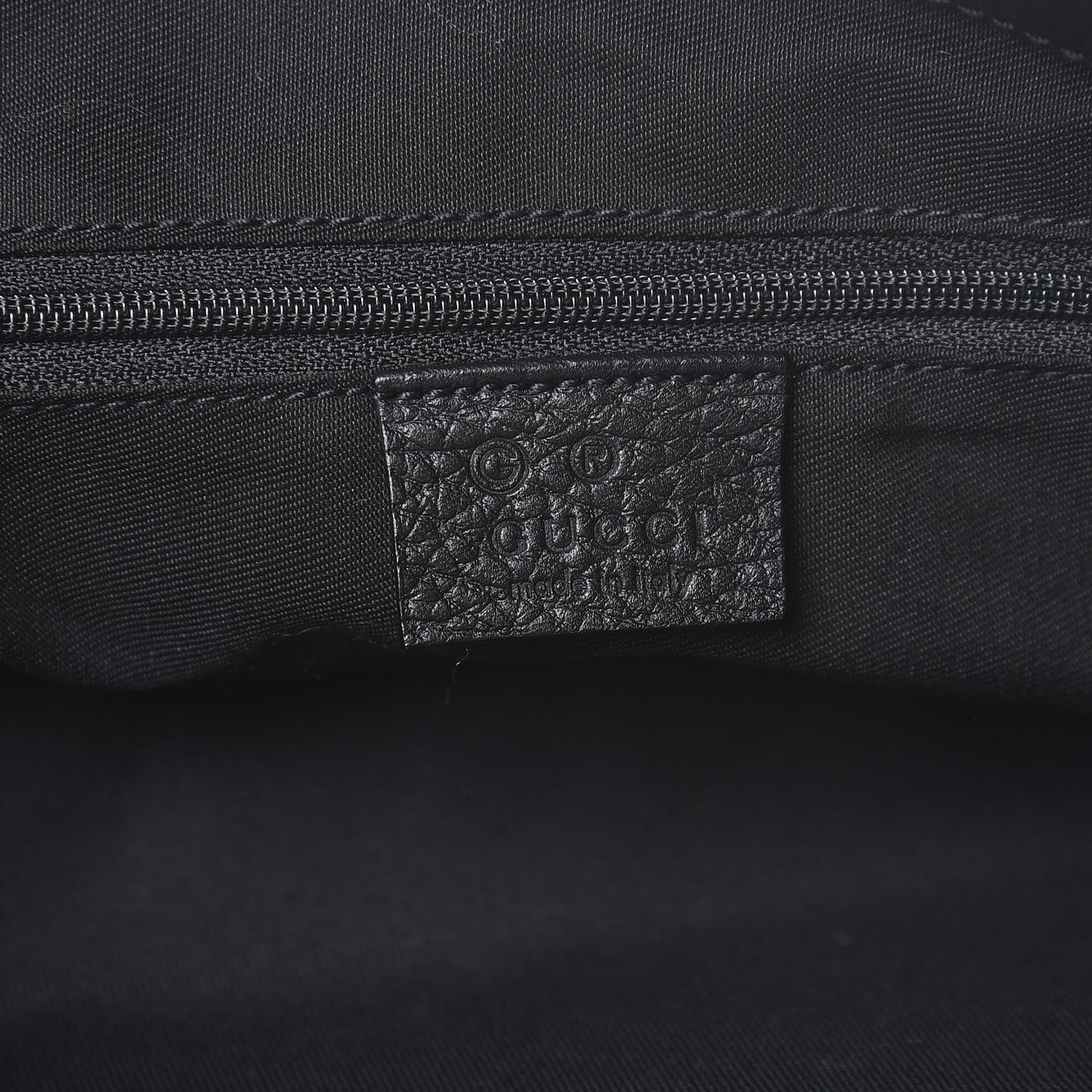 Monogram Calfskin Horsebit Classic Ring Hobo Black