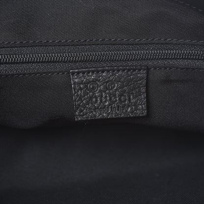Gucci Monogram Calfskin Horsebit Classic Ring Hobo Black 6 of 8