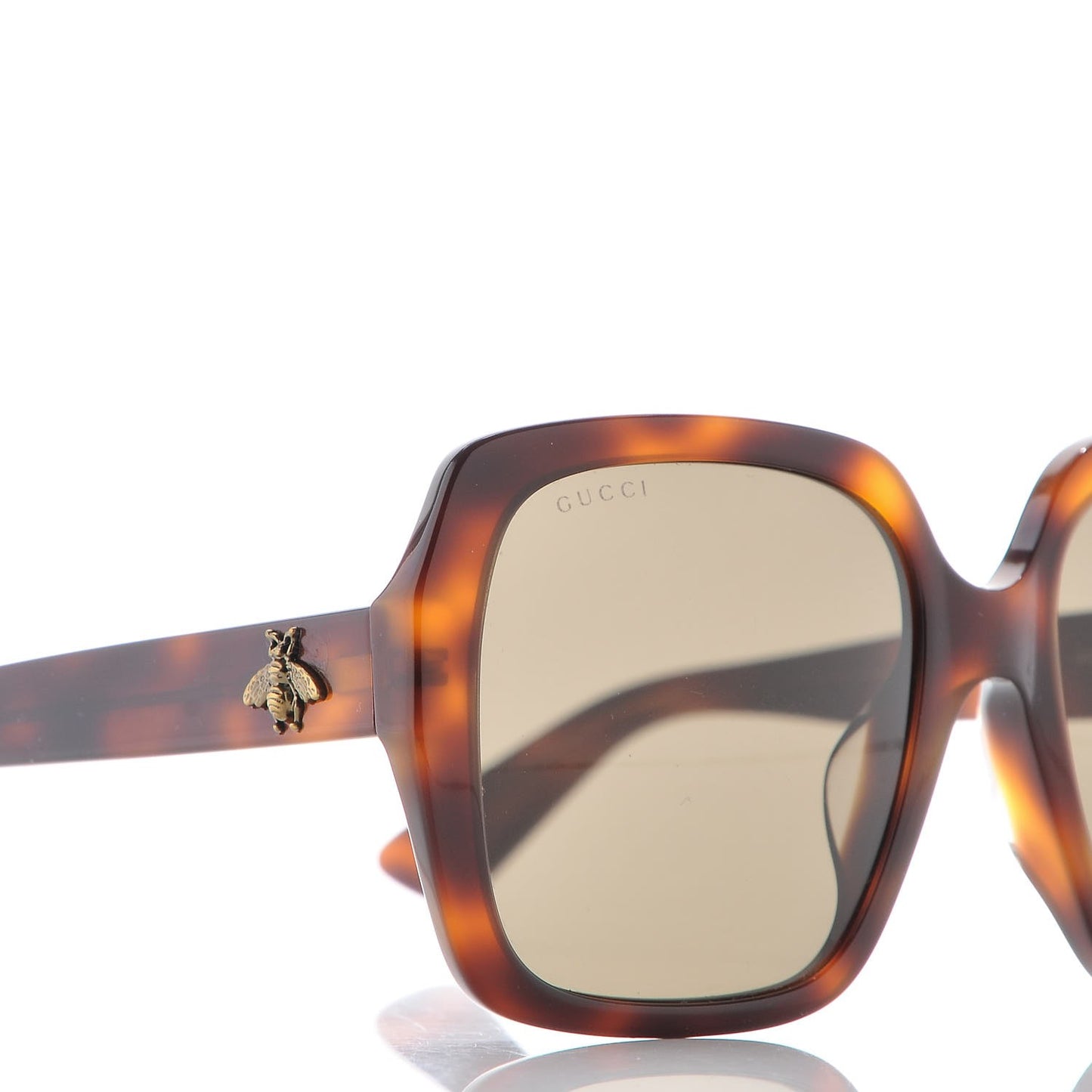 Acetate Square GG 0096SA Sunglasses Havana