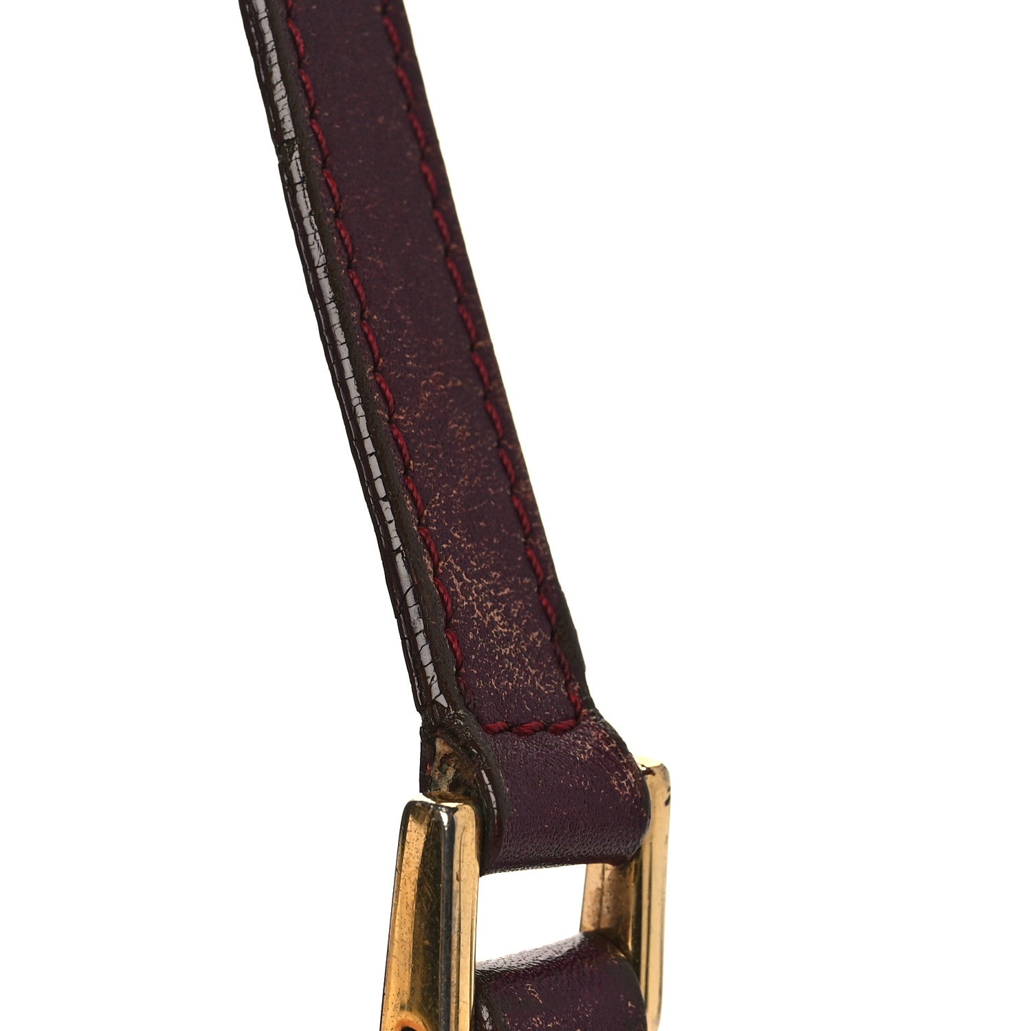 Christian Dior Monogram Shoulder Bag Pochette Burgundy 28 of 29