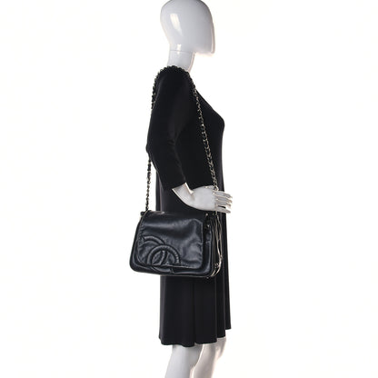 Chanel Calfskin CC Accordion Flap Black 2 of 11