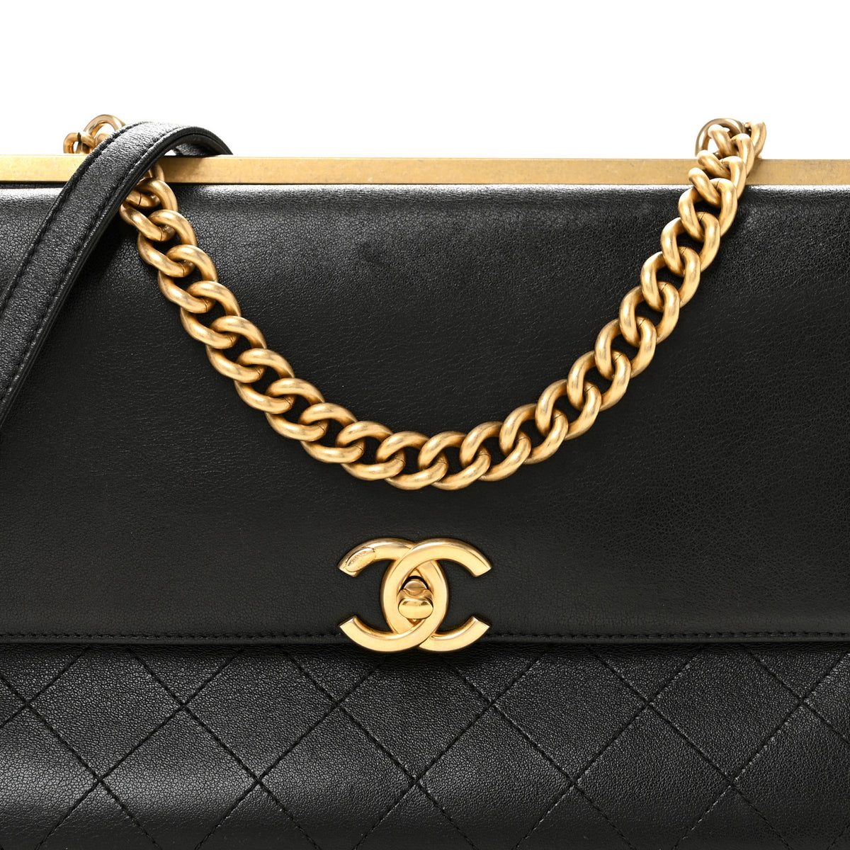 Chanel Lambskin Stitched Coco Luxe Medium Flap Black 8 of 12