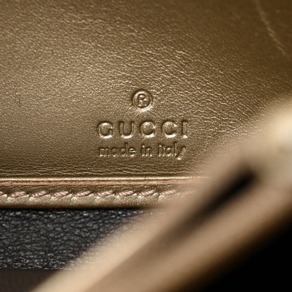 Gucci Monogram Margaux Calfskin Sukey Continental Organizer Wallet Beige Ebony Gold 8 of 12