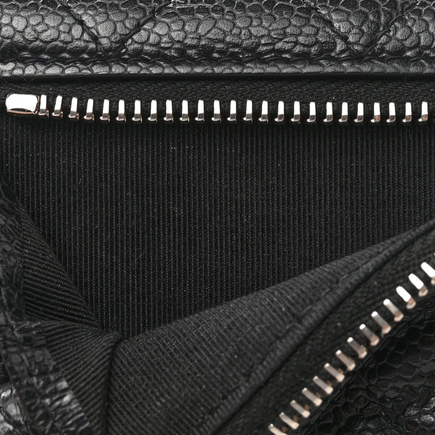 Chanel Caviar Quilted Compact Flap Wallet Black 9 of 10
