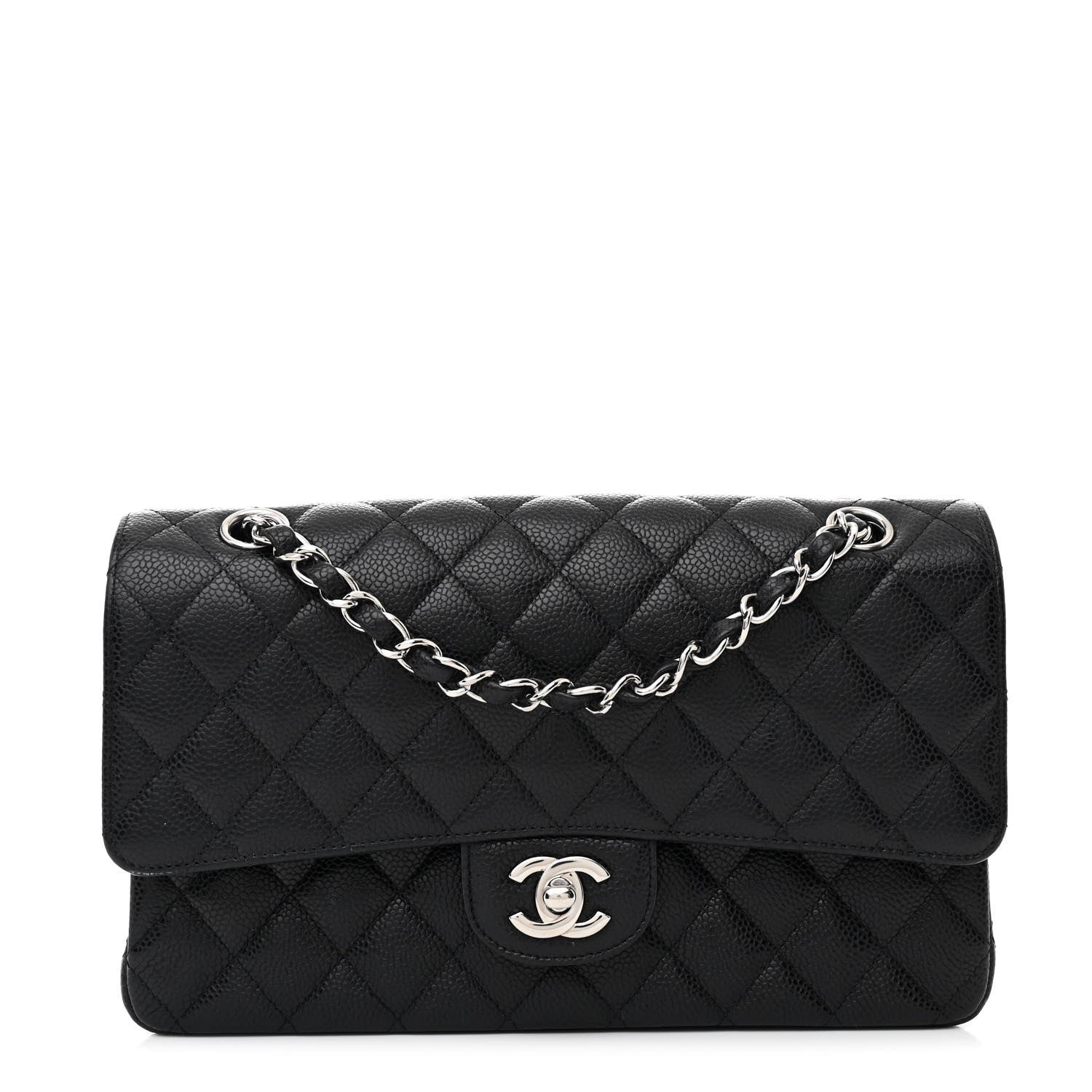 Chanel Caviar Quilted Medium Double Flap Black 1 of 11