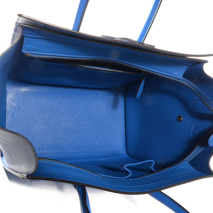 Celine Palmelato Leather Mini Luggage Bag Electric Blue 5 of 9