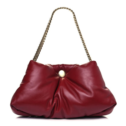 Proenza Schouler Lambskin Puffy Chain Tobo Bag Red 1 of 13