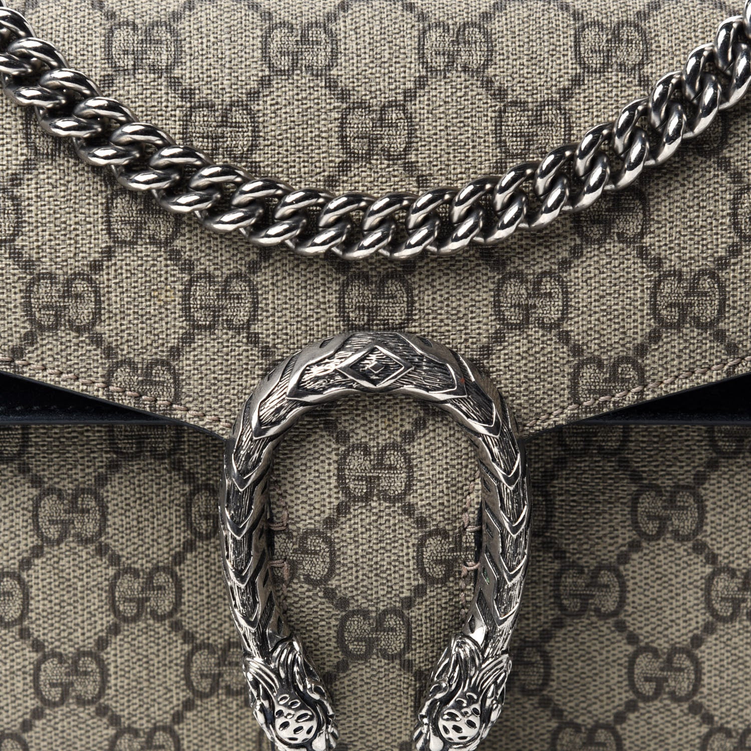 Gucci GG Supreme Monogram Small Dionysus Shoulder Bag Black 11 of 11