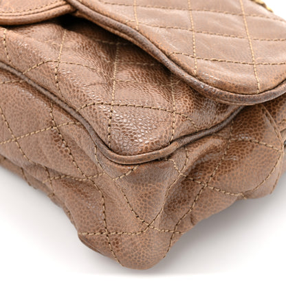 Chanel Caviar Quilted Medium Easy Flap Brown 9 of 15