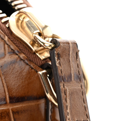 Givenchy Calfskin Crocodile Embossed Small Antigona Brown 11 of 12