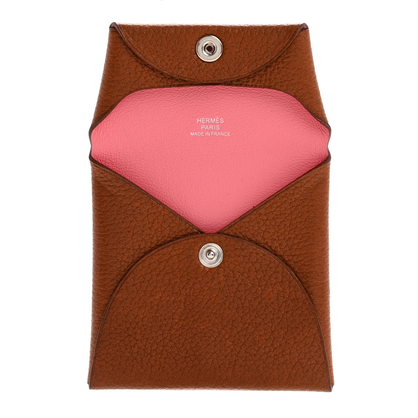 Barenia Faubourg Bastia Verso Coin Purse Fauve Rose D'ete