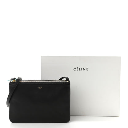 Celine Lambskin Small Trio Crossbody Bag Black 11 of 11