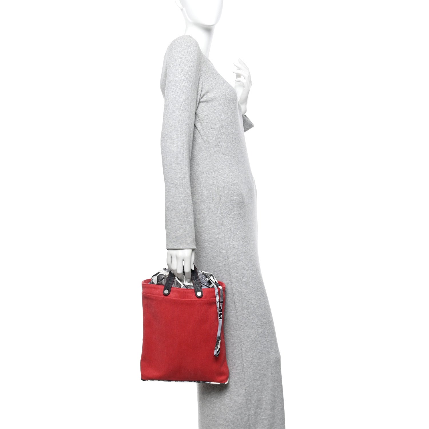 Hermes Canvas Taurillon Silk Petit H Tote Multicolor 2 of 12