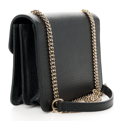 Gucci Dollar Calfskin Small Interlocking G Shoulder Bag Black 3 of 11