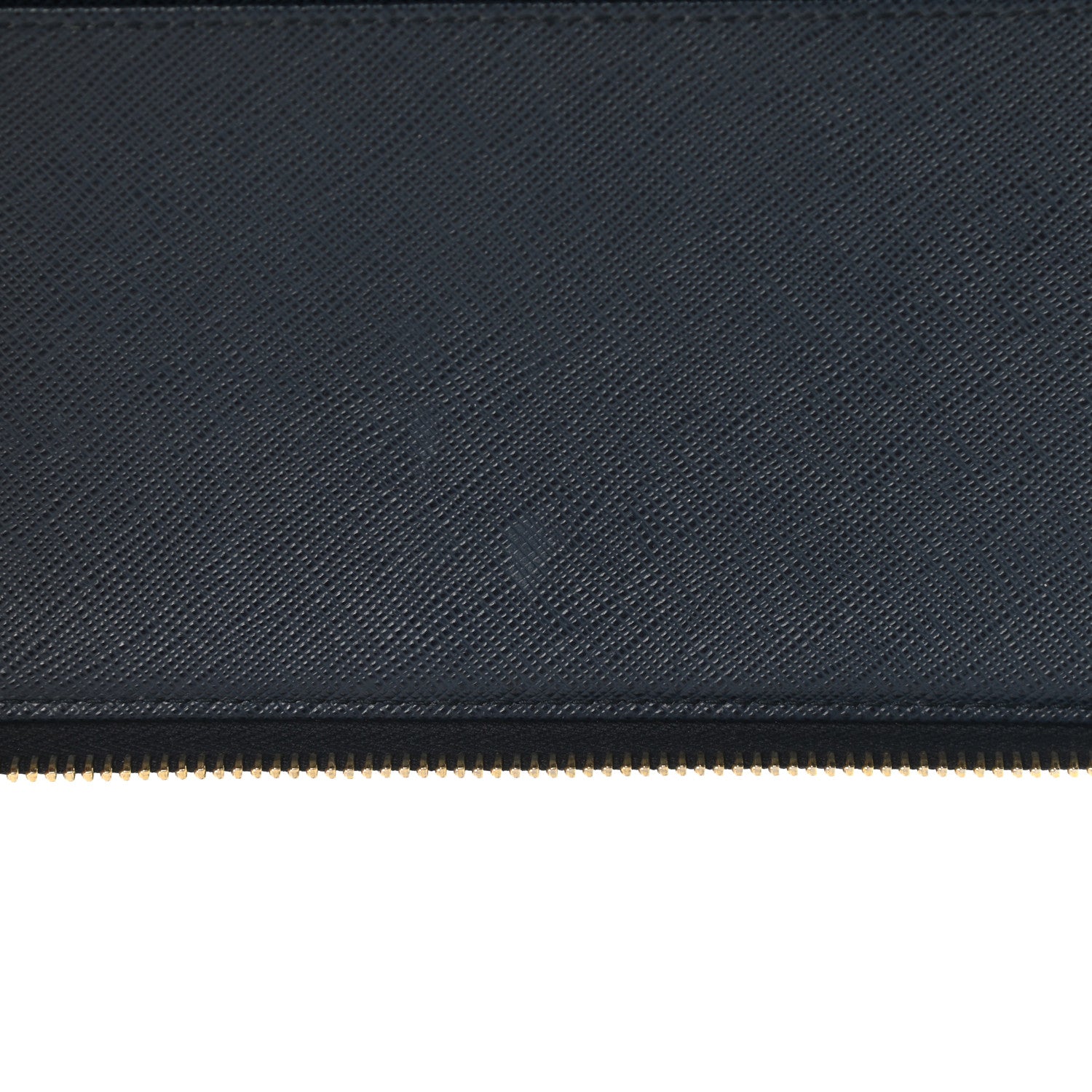 Prada Saffiano Metal Large Zip Around Travel Wallet Baltico 8 of 17