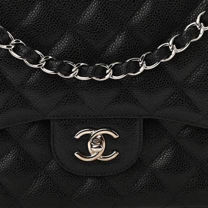 Chanel Caviar Quilted Jumbo Double Flap Black 8 of 11