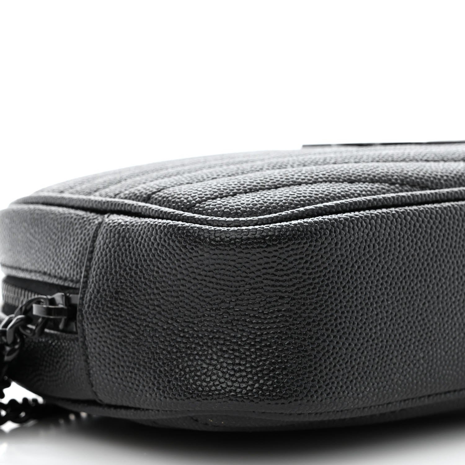 Saint Laurent Grain De Poudre Matelasse Monogram Mini Lou Camera Bag Black 9 of 10