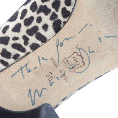 FASHIONPHILE MANOLOBLAHNIKAnimalPrintPonyHairHeels36 6 of 7