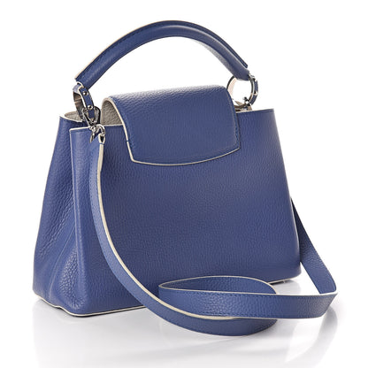 Louis Vuitton Taurillon Capucines BB Blue 3 of 8