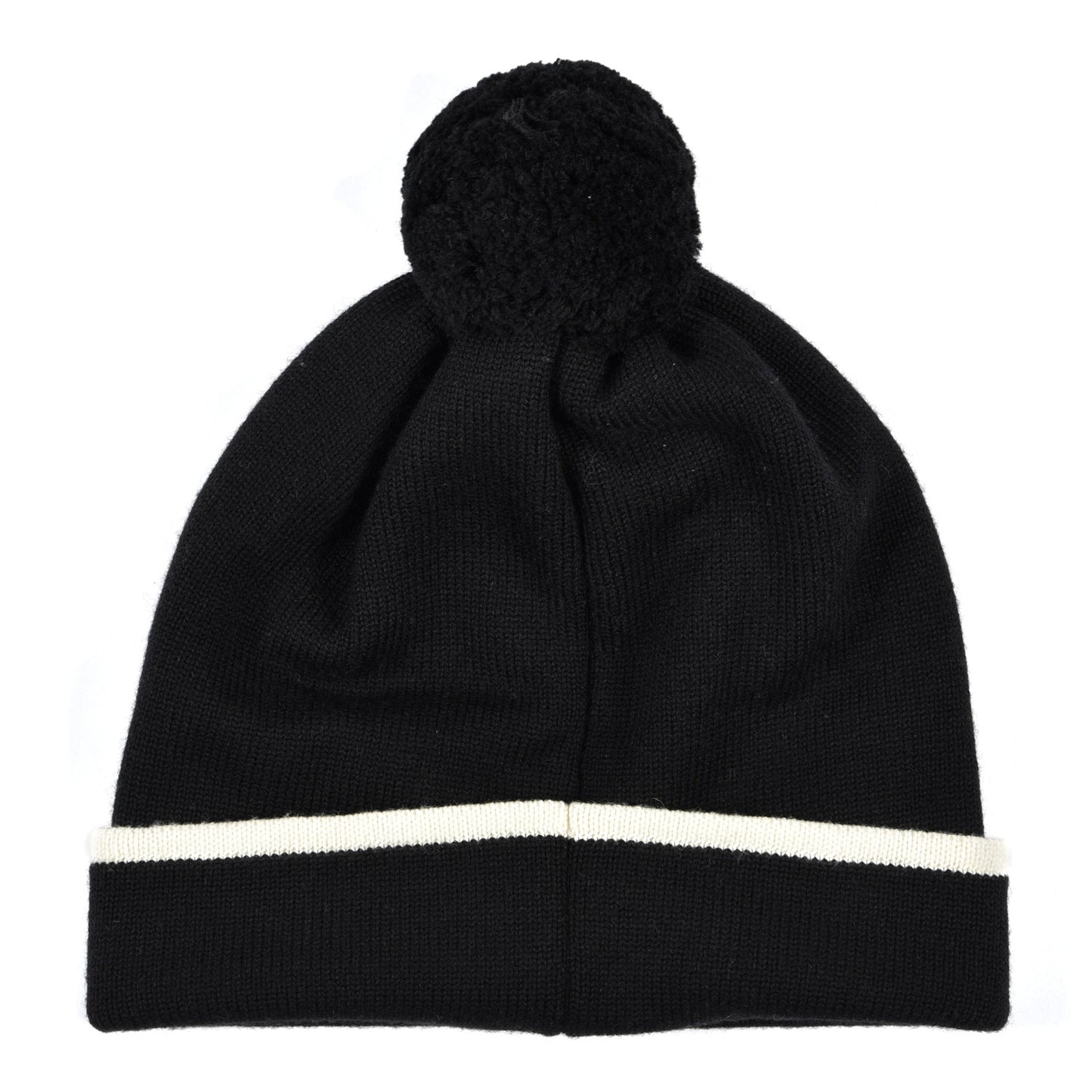 Wool Beanie M Black Fluo Yellow
