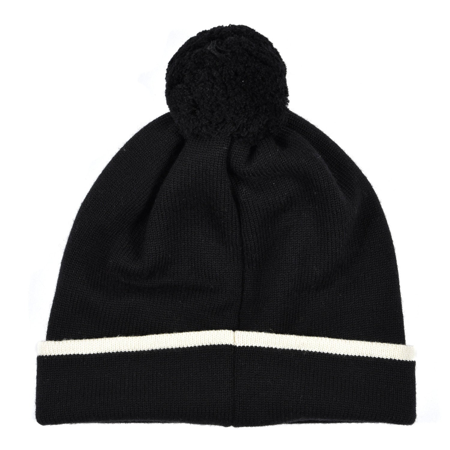 Fendi Wool Beanie M Black Fluo Yellow 2 of 4