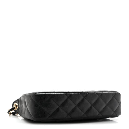 Chanel Caviar Quilted Purse With Chain Black 4 of 11