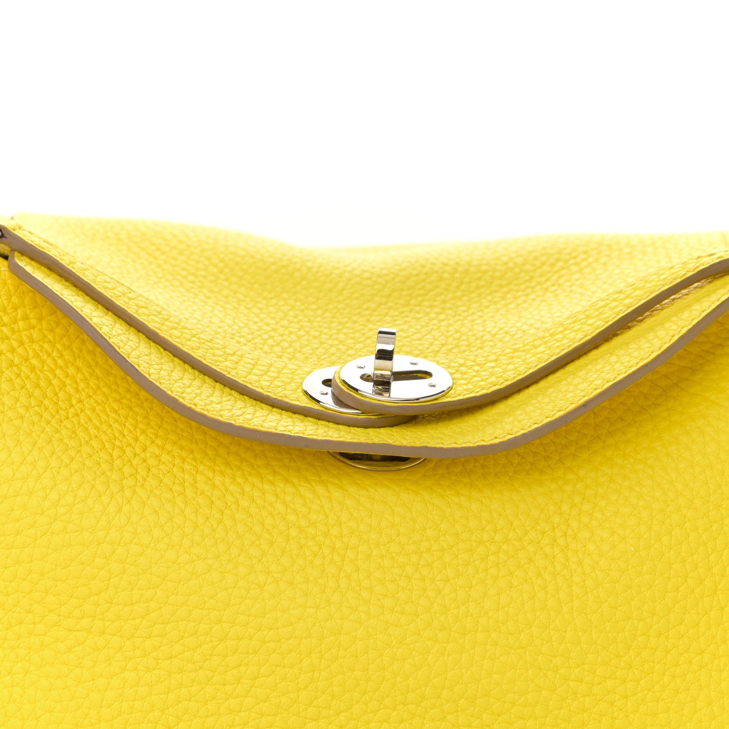 Hermes Taurillon Clemence Lindy 26 Lime 8 of 11
