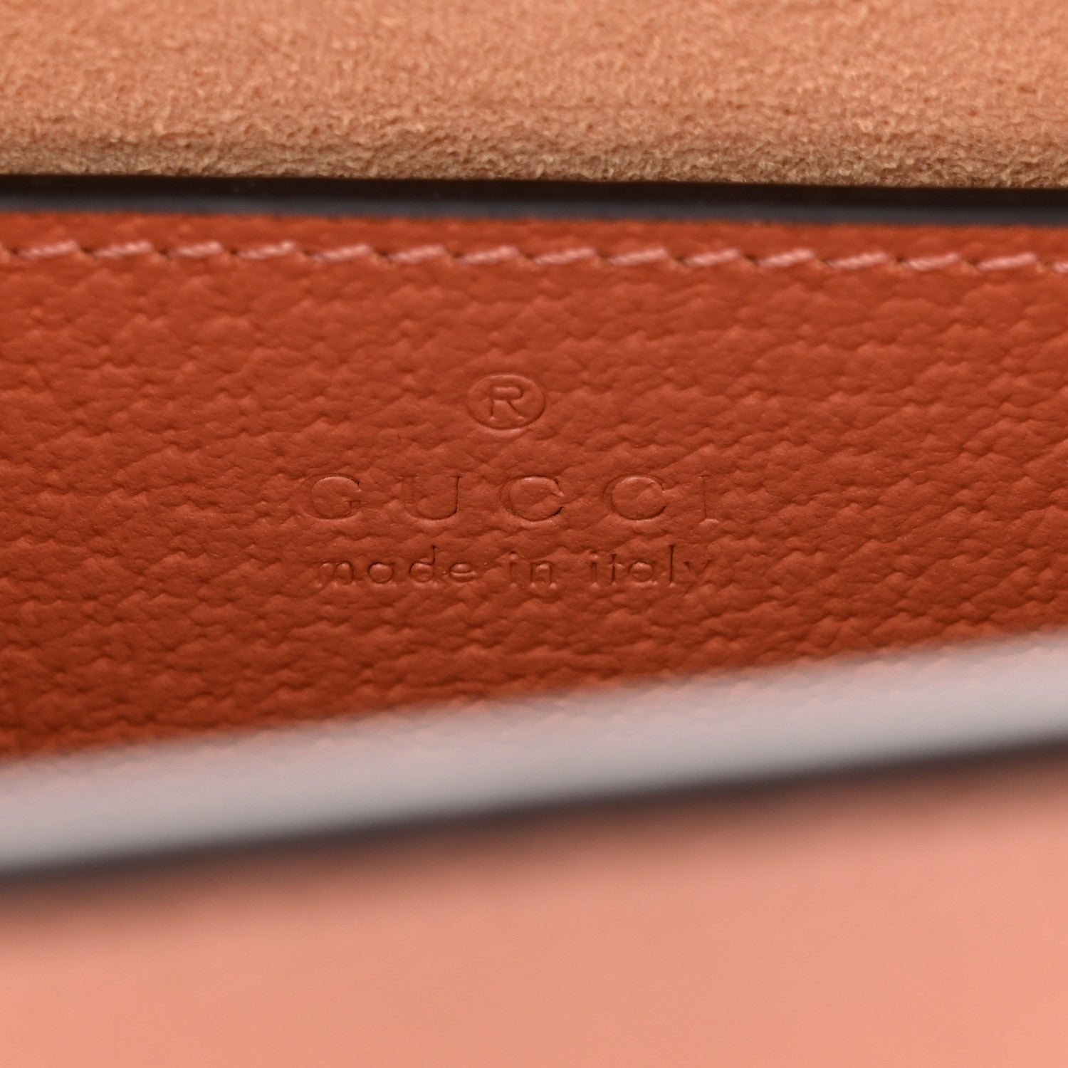 Gucci Monogram Textured Dollar Calfskin Small Ophidia Chain Shoulder Bag Cloche Rose Pink 6 of 10