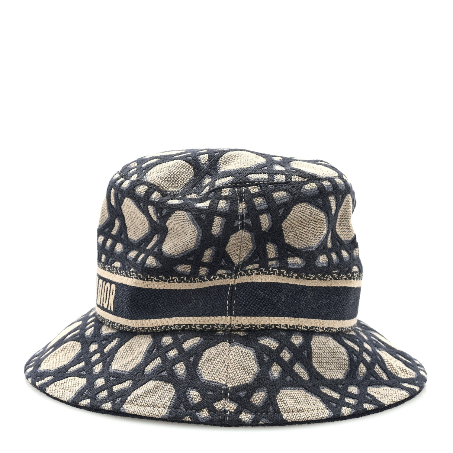 Christian Dior Macrocannage Small Brim D-Bobby Bucket Hat 58 Blue 4 of 7