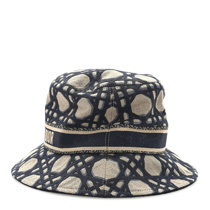 Christian Dior Macrocannage Small Brim D-Bobby Bucket Hat 58 Blue 4 of 7