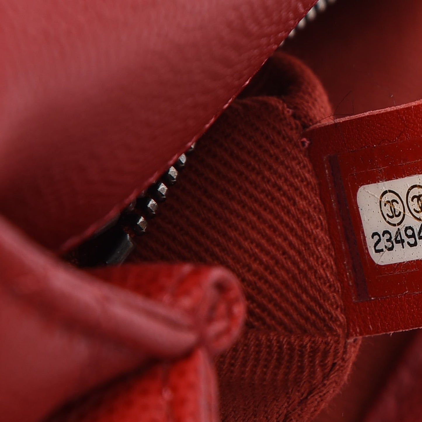 Caviar Quilted Small Coco Handle Flap Red