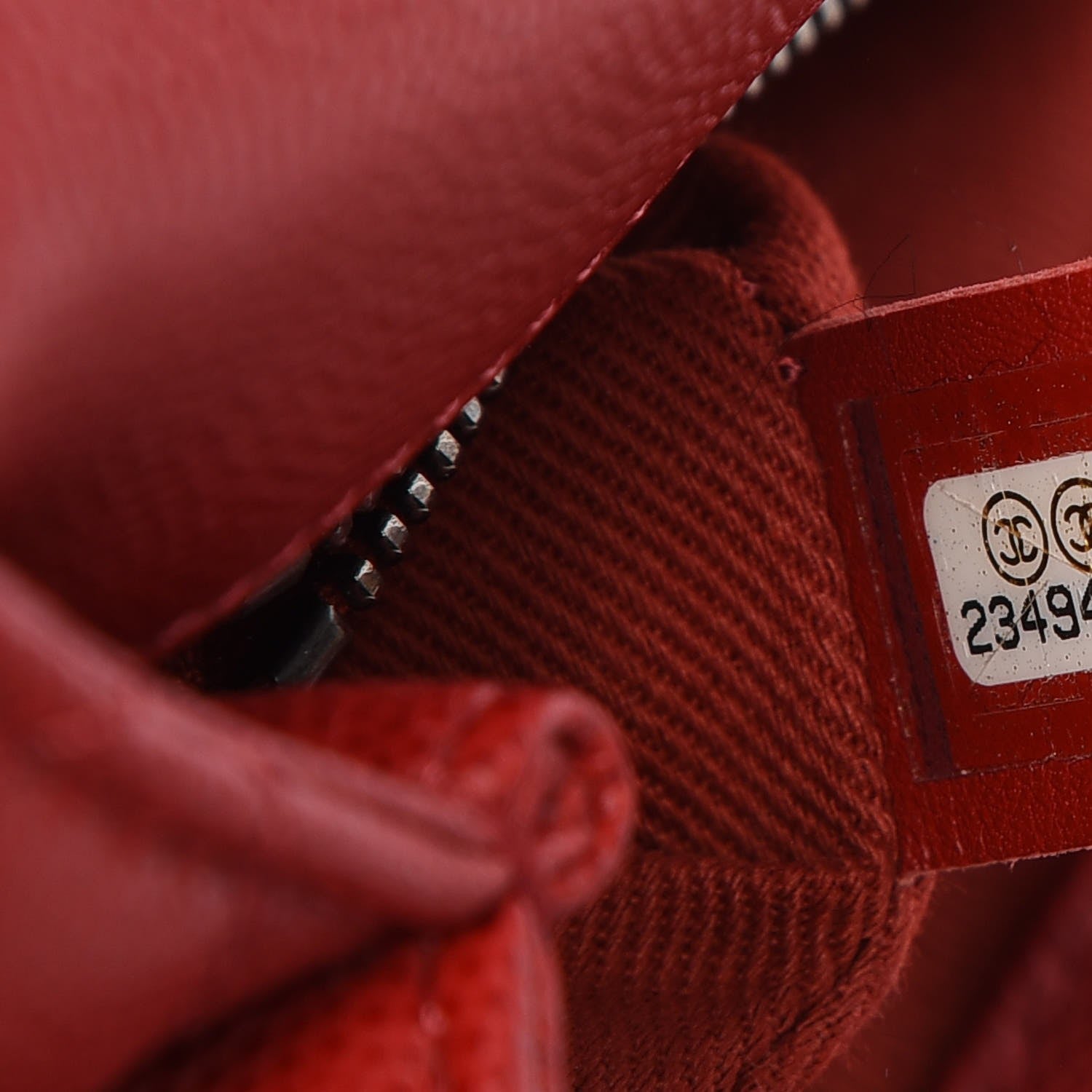 Chanel Caviar Quilted Small Coco Handle Flap Red 7 of 8