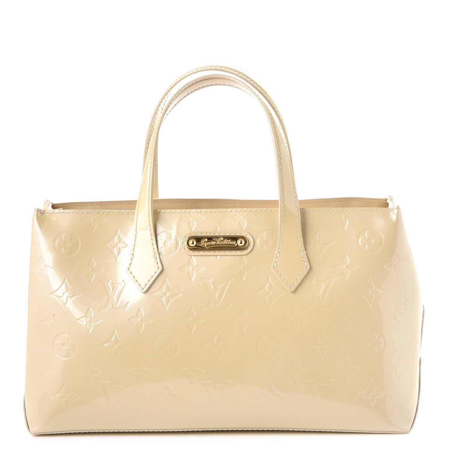 Louis Vuitton Vernis Wilshire PM Blanc Corail 1 of 9