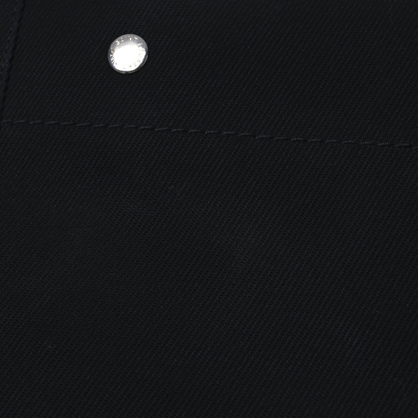 Linen Calfskin Rive Gauche Tote Black