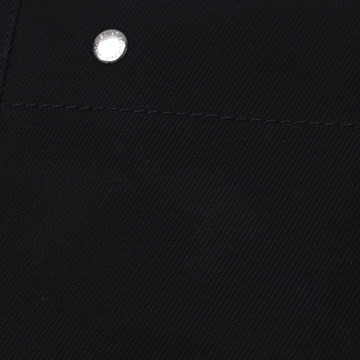 Saint Laurent Linen Calfskin Rive Gauche Tote Black 12 of 13