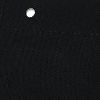 Saint Laurent Linen Calfskin Rive Gauche Tote Black 12 of 13