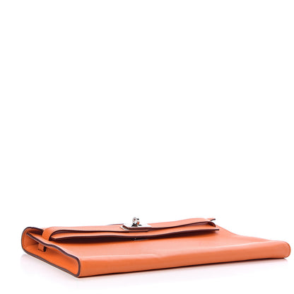 Hermes Swift Kelly Longue Clutch Pochette Orange 5 of 29