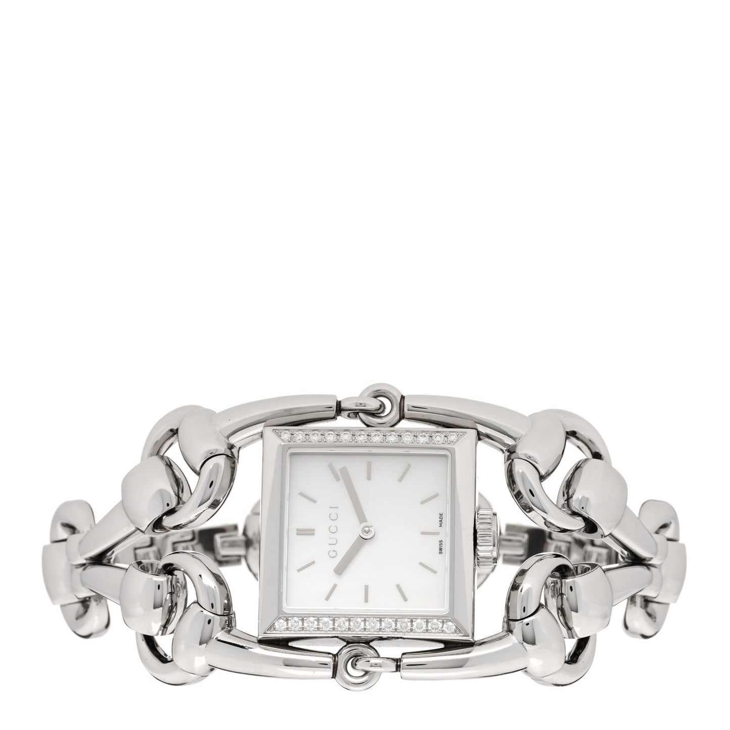 Stainless Steel Diamond Mother Of Pearl 25mm Signoria Quartz Watch