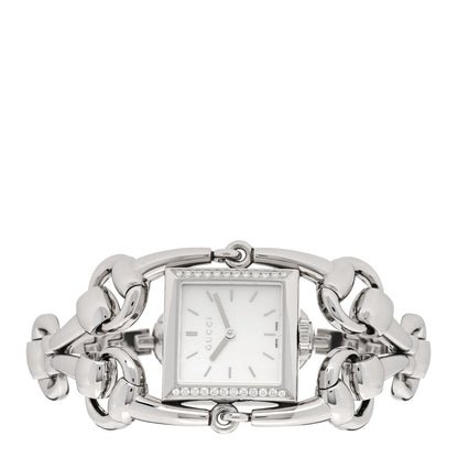 Gucci Stainless Steel Diamond Mother Of Pearl 25mm Signoria Quartz Watch 2 of 5
