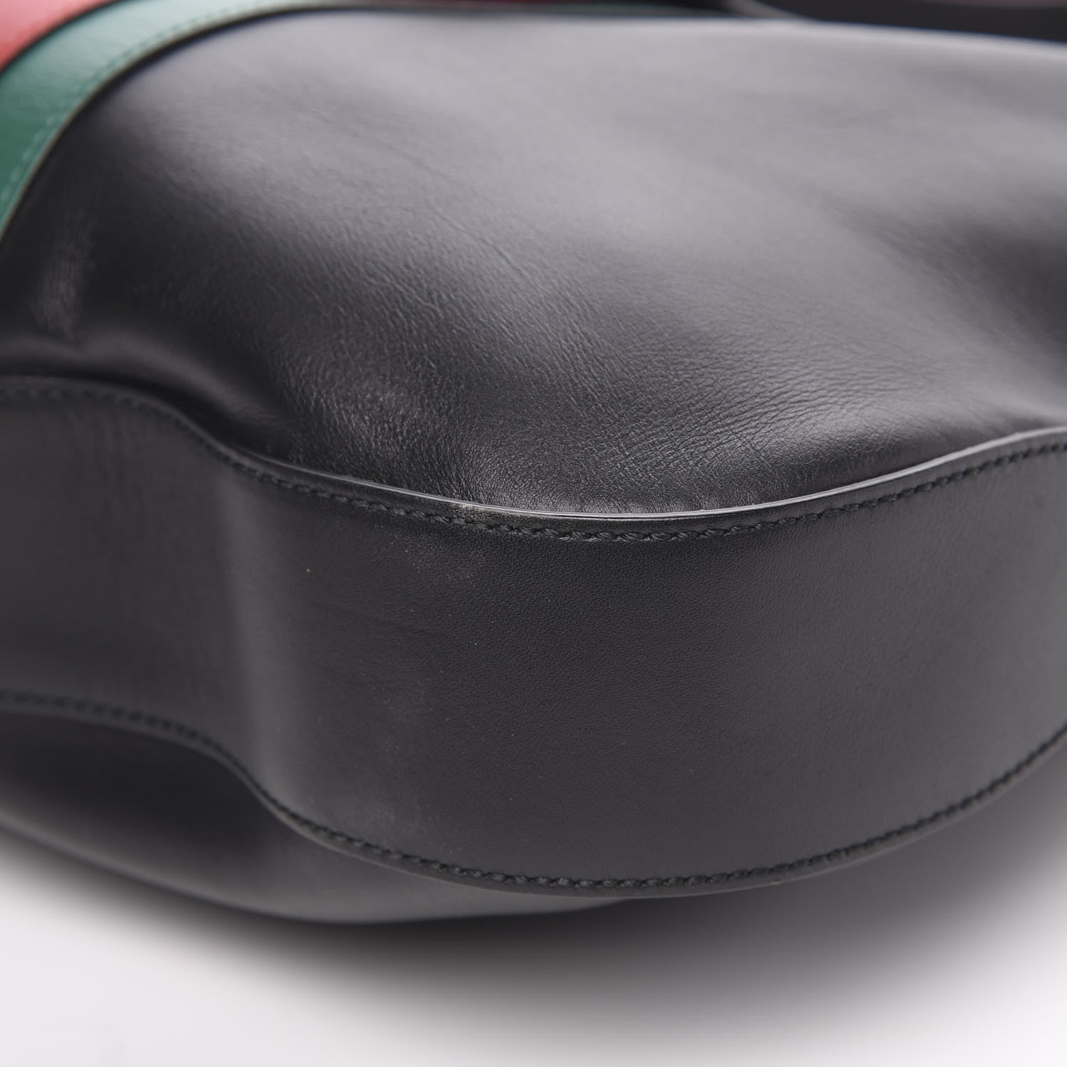 Gucci Calfskin Web Stripe Medium Dionysus Hobo Black 12 of 13