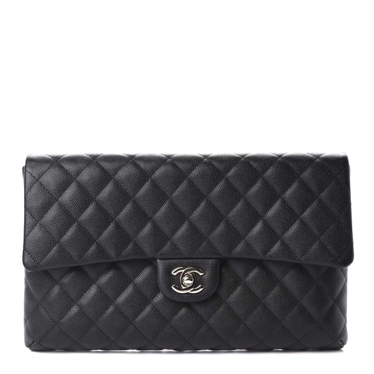 Chanel Caviar Quilted Flap Clutch Black 1 of 11