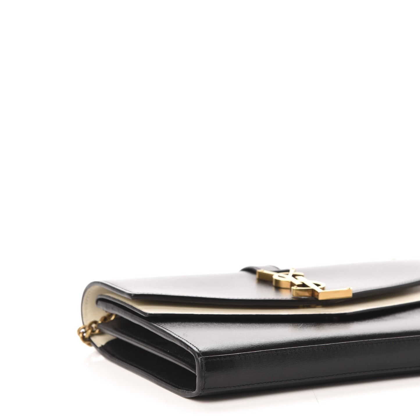 Smooth Calfskin Monogram Sulpice Chain Wallet Black White