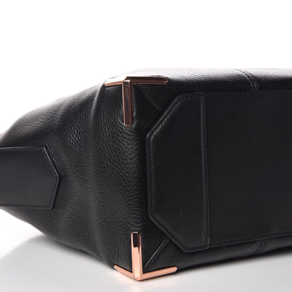 Alexander Wang Pebbled Calfskin Small Emile Soft Black Rose Gold Hardware 8 of 10