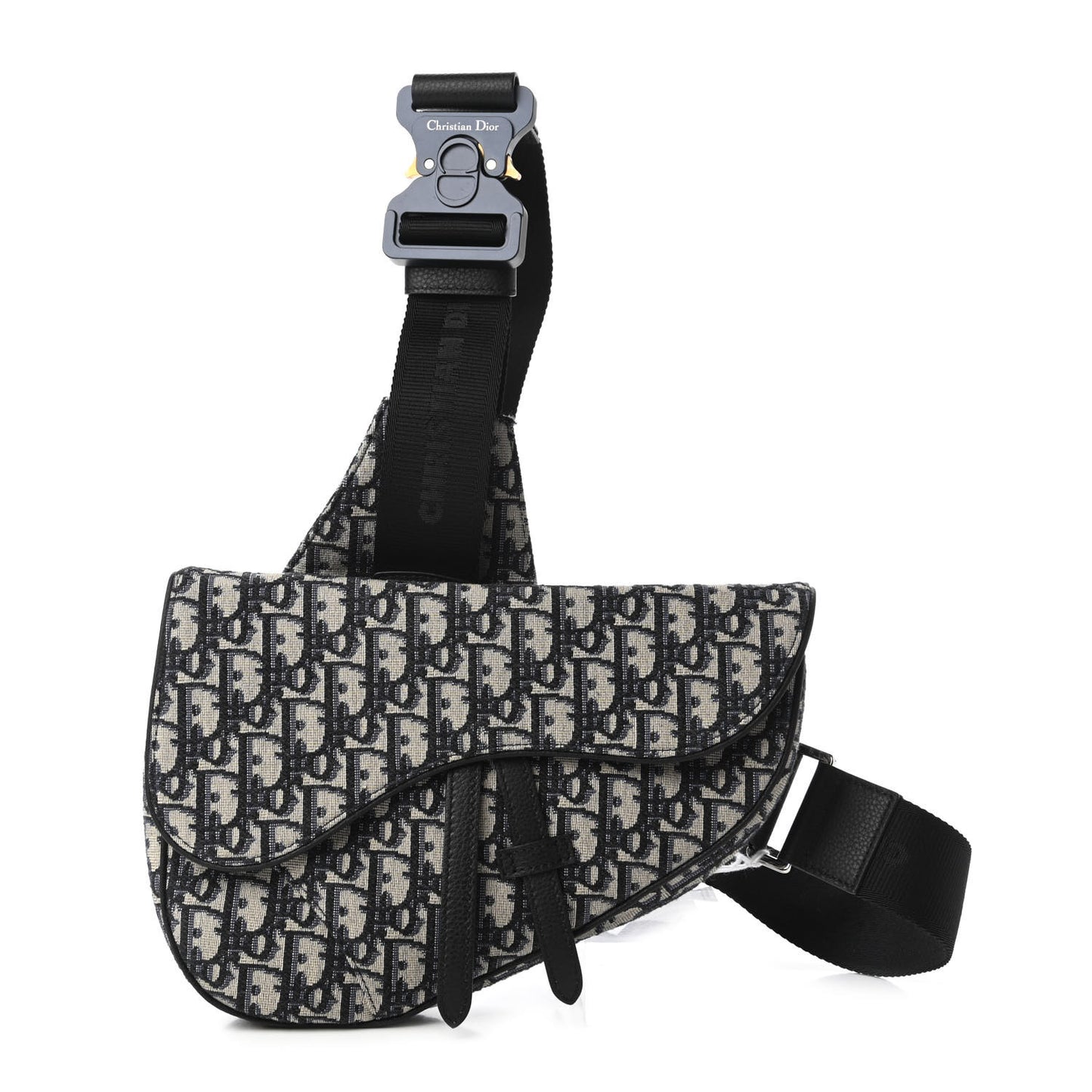 Oblique Mens Saddle Bag Blue